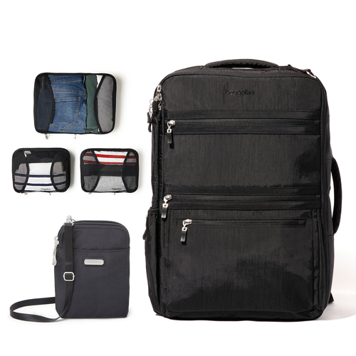 Product Image for Carry-On Essentials: Convertible Backpack + Crossbody + Packing Cubes
