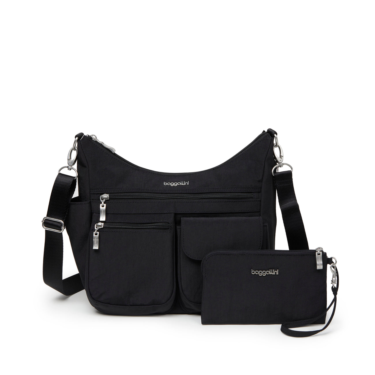 Modern Everywhere Hobo Crossbody Bag with Wristlet